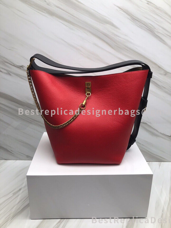 Givenchy Mini GV Bucket Bag In Red Suede Leather GHW 29911